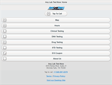 Tablet Screenshot of anylabtest-wichitafalls.com